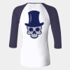 Ladies' Baby Rib Three-QuarterSleeve Contrast Raglan T-Shirt Thumbnail