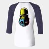 Ladies' Baby Rib Three-QuarterSleeve Contrast Raglan T-Shirt Thumbnail