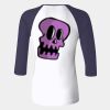 Ladies' Baby Rib Three-QuarterSleeve Contrast Raglan T-Shirt Thumbnail