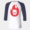 Ladies' Baby Rib Three-QuarterSleeve Contrast Raglan T-Shirt Thumbnail