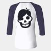 Ladies' Baby Rib Three-QuarterSleeve Contrast Raglan T-Shirt Thumbnail