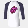 Ladies' Baby Rib Three-QuarterSleeve Contrast Raglan T-Shirt Thumbnail