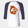 Ladies' Baby Rib Three-QuarterSleeve Contrast Raglan T-Shirt Thumbnail