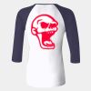 Ladies' Baby Rib Three-QuarterSleeve Contrast Raglan T-Shirt Thumbnail