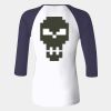 Ladies' Baby Rib Three-QuarterSleeve Contrast Raglan T-Shirt Thumbnail