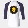 Ladies' Baby Rib Three-QuarterSleeve Contrast Raglan T-Shirt Thumbnail