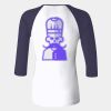 Ladies' Baby Rib Three-QuarterSleeve Contrast Raglan T-Shirt Thumbnail