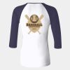 Ladies' Baby Rib Three-QuarterSleeve Contrast Raglan T-Shirt Thumbnail