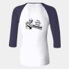 Ladies' Baby Rib Three-QuarterSleeve Contrast Raglan T-Shirt Thumbnail