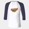 Ladies' Baby Rib Three-QuarterSleeve Contrast Raglan T-Shirt Thumbnail