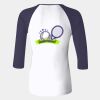 Ladies' Baby Rib Three-QuarterSleeve Contrast Raglan T-Shirt Thumbnail