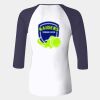 Ladies' Baby Rib Three-QuarterSleeve Contrast Raglan T-Shirt Thumbnail