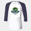 Ladies' Baby Rib Three-QuarterSleeve Contrast Raglan T-Shirt Thumbnail