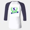 Ladies' Baby Rib Three-QuarterSleeve Contrast Raglan T-Shirt Thumbnail