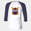 Ladies' Baby Rib Three-QuarterSleeve Contrast Raglan T-Shirt Thumbnail