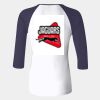 Ladies' Baby Rib Three-QuarterSleeve Contrast Raglan T-Shirt Thumbnail