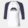 Ladies' Baby Rib Three-QuarterSleeve Contrast Raglan T-Shirt Thumbnail