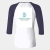 Ladies' Baby Rib Three-QuarterSleeve Contrast Raglan T-Shirt Thumbnail