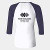 Ladies' Baby Rib Three-QuarterSleeve Contrast Raglan T-Shirt Thumbnail