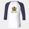 Ladies' Baby Rib Three-QuarterSleeve Contrast Raglan T-Shirt Thumbnail