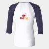 Ladies' Baby Rib Three-QuarterSleeve Contrast Raglan T-Shirt Thumbnail