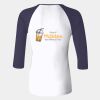 Ladies' Baby Rib Three-QuarterSleeve Contrast Raglan T-Shirt Thumbnail