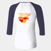 Ladies' Baby Rib Three-QuarterSleeve Contrast Raglan T-Shirt Thumbnail