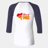 Ladies' Baby Rib Three-QuarterSleeve Contrast Raglan T-Shirt Thumbnail