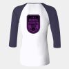 Ladies' Baby Rib Three-QuarterSleeve Contrast Raglan T-Shirt Thumbnail