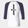 Ladies' Baby Rib Three-QuarterSleeve Contrast Raglan T-Shirt Thumbnail