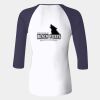 Ladies' Baby Rib Three-QuarterSleeve Contrast Raglan T-Shirt Thumbnail