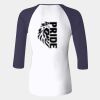 Ladies' Baby Rib Three-QuarterSleeve Contrast Raglan T-Shirt Thumbnail