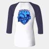 Ladies' Baby Rib Three-QuarterSleeve Contrast Raglan T-Shirt Thumbnail