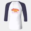 Ladies' Baby Rib Three-QuarterSleeve Contrast Raglan T-Shirt Thumbnail