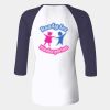 Ladies' Baby Rib Three-QuarterSleeve Contrast Raglan T-Shirt Thumbnail