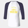 Ladies' Baby Rib Three-QuarterSleeve Contrast Raglan T-Shirt Thumbnail