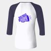 Ladies' Baby Rib Three-QuarterSleeve Contrast Raglan T-Shirt Thumbnail