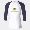 Ladies' Baby Rib Three-QuarterSleeve Contrast Raglan T-Shirt Thumbnail