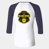 Ladies' Baby Rib Three-QuarterSleeve Contrast Raglan T-Shirt Thumbnail