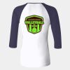 Ladies' Baby Rib Three-QuarterSleeve Contrast Raglan T-Shirt Thumbnail