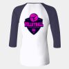 Ladies' Baby Rib Three-QuarterSleeve Contrast Raglan T-Shirt Thumbnail