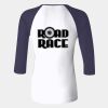 Ladies' Baby Rib Three-QuarterSleeve Contrast Raglan T-Shirt Thumbnail