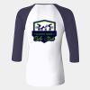 Ladies' Baby Rib Three-QuarterSleeve Contrast Raglan T-Shirt Thumbnail