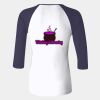 Ladies' Baby Rib Three-QuarterSleeve Contrast Raglan T-Shirt Thumbnail