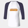 Ladies' Baby Rib Three-QuarterSleeve Contrast Raglan T-Shirt Thumbnail