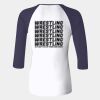 Ladies' Baby Rib Three-QuarterSleeve Contrast Raglan T-Shirt Thumbnail