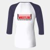 Ladies' Baby Rib Three-QuarterSleeve Contrast Raglan T-Shirt Thumbnail