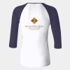 Ladies' Baby Rib 3/4-Sleeve Contrast Raglan T-Shirt Thumbnail