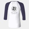 Ladies' Baby Rib Three-QuarterSleeve Contrast Raglan T-Shirt Thumbnail