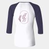 Ladies' Baby Rib Three-QuarterSleeve Contrast Raglan T-Shirt Thumbnail